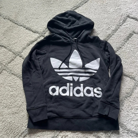 Adidas Trefoil Hoodie pink black and gray bundle sweatshirts XS - Picture 6 of 11
